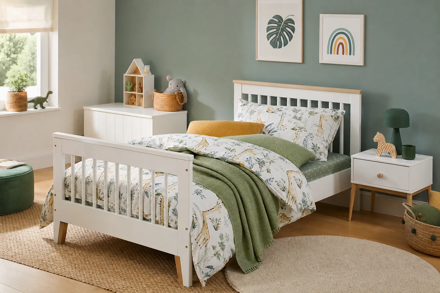 Das richtige Kinderbett mit Bettwaesche kombinieren: Farb- und Mustertrends