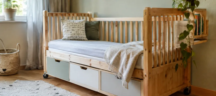 Kinderbett umbauen und upcyclen: Nachhaltige DIY-Loesungen fuer wiederverwendbare Moebel